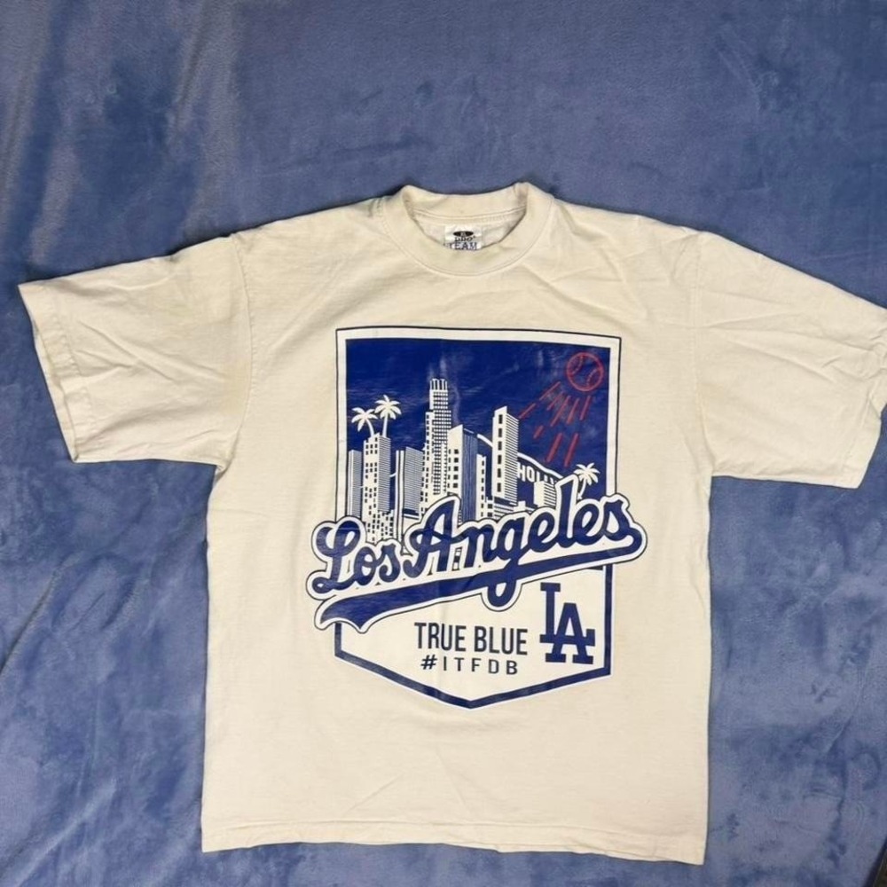 Los Angeles‎ Dodgers white t-shirt me Size XL
